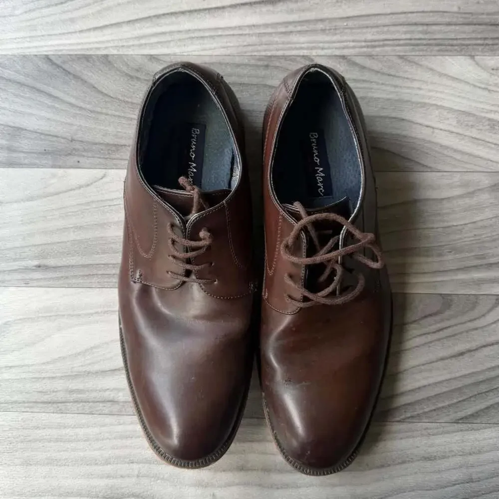 Bruno Marc Paul-2 Brown Oxford Dress Shoes